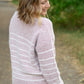 Cozy Striped Sweater - Mauve