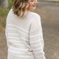 Cozy Striped Sweater - Natural