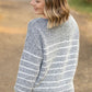 Cozy Striped Sweater - Black