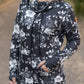 Soft Funnel Neck - Black Floral