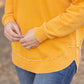 Vintage Wash Pullover - Mustard