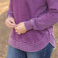 Vintage Wash Pullover - Purple