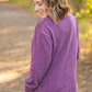 Vintage Wash Pullover - Purple