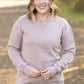 Vintage Wash Pocket Pullover - Blush Pebble