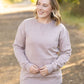 Vintage Wash Pocket Pullover - Blush Pebble