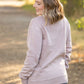 Vintage Wash Pocket Pullover - Blush Pebble