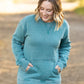 Vintage Wash Pocket Pullover - Teal