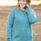 Vintage Wash Pocket Pullover - Teal