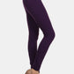 Seamless High Waist Fleece Leggings in Deep Purple