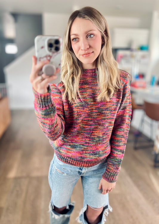 Spring Rainbow Sweater