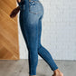 Vintage Wash Tummy Control Skinny Jeans - Judy Blue