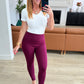 Magic Skinny 28" Pants in Wine