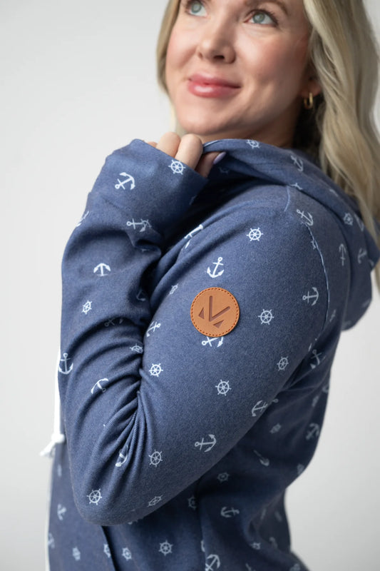 PREORDER: Full Zip Hoodie - nautical navy // eta May