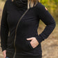 Quinn ZipUp Cowl - Black