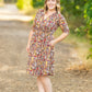 Taylor Dress - Mocha Floral FINAL SALE