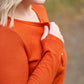 Harper Long Sleeve Henley - Pumpkin