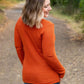 Harper Long Sleeve Henley - Pumpkin