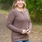 Harper Long Sleeve Henley - Mocha