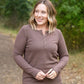 Harper Long Sleeve Henley - Mocha