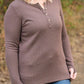 Harper Long Sleeve Henley - Mocha