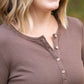 Harper Long Sleeve Henley - Mocha