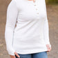 Harper Long Sleeve Henley - White