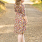 Taylor Dress - Mocha Floral FINAL SALE