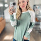 Simple Things Long Sleeve Top in Sage