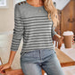 Buttons & Stripes Long Sleeve Top