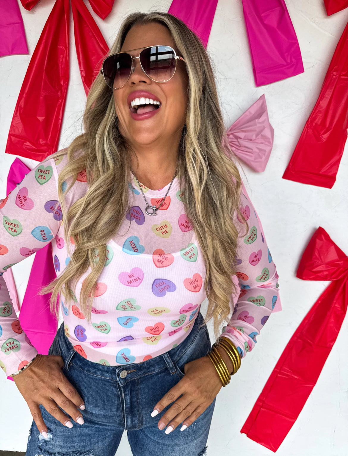 PREORDER: Valentine's Mesh Top // eta Jan