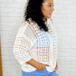 Lara Hollow Knit Sweater in Cream