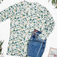 Blair Long Sleeve Top - Green Floral