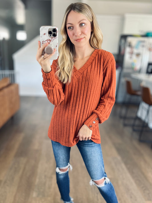 Sadie Button Sleeve Top