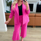 Magic 3/4 Blazer in Hot Pink