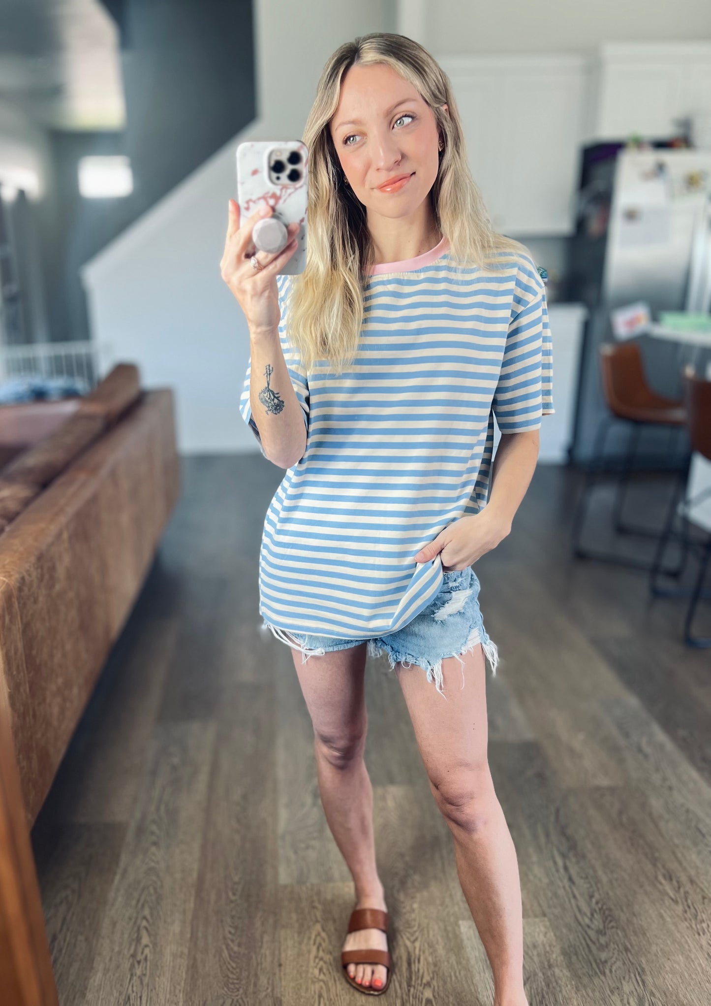 SHIPS FREE TODAY // Easy Days Striped Relaxed Tee