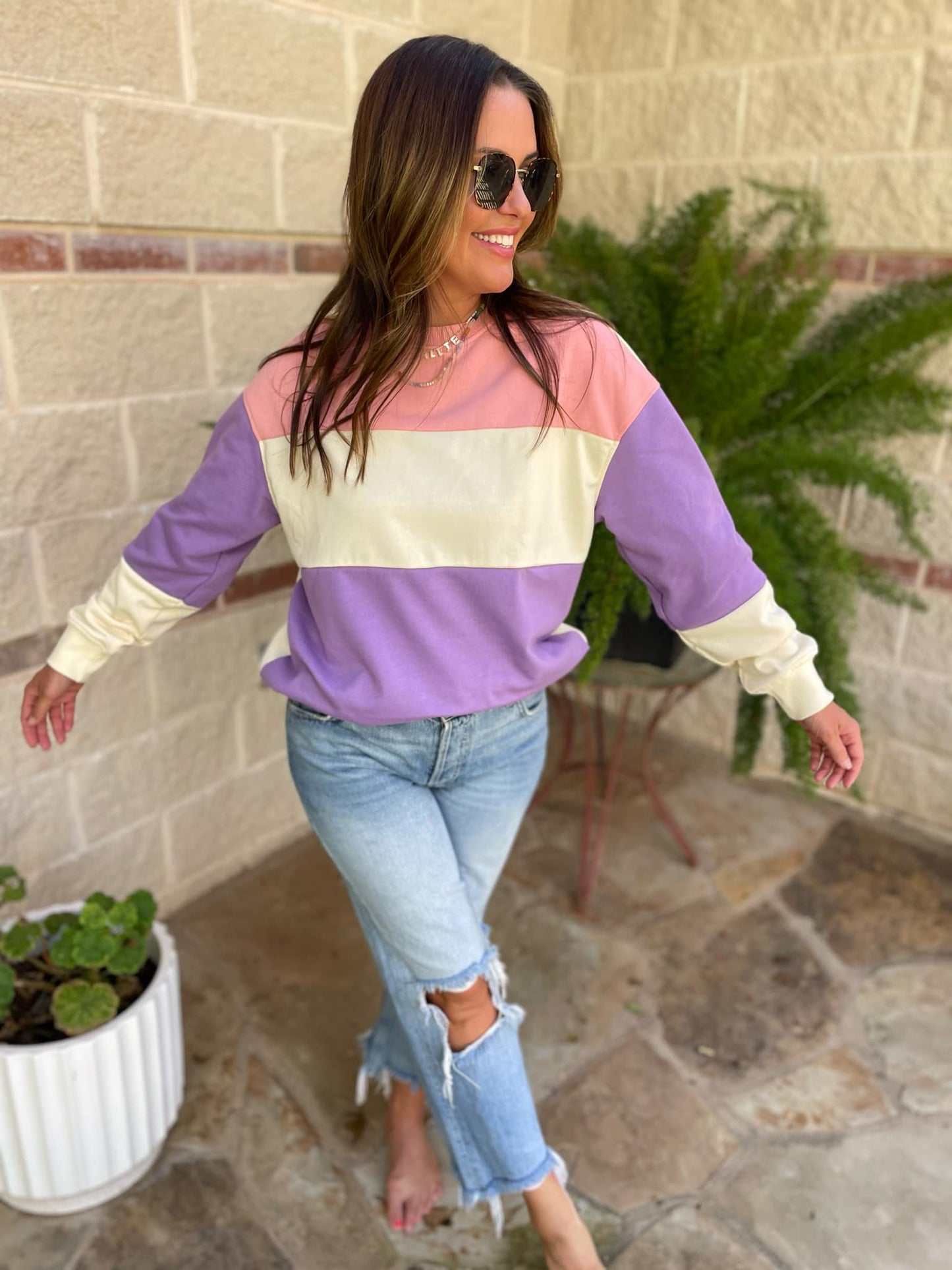 Colorblock Pullover