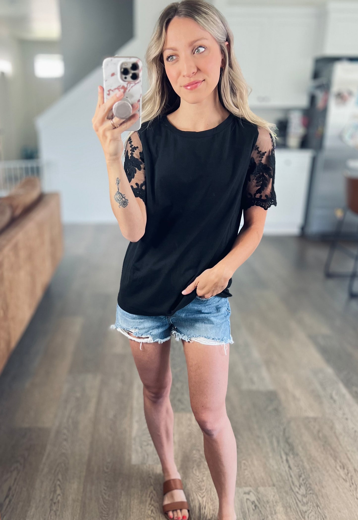 Brynn Lace Detail Top