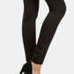 Seamless High Waist Fleece Leggings in Black