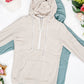 Pixie Pocket Halfzip Hoodie - Oatmeal