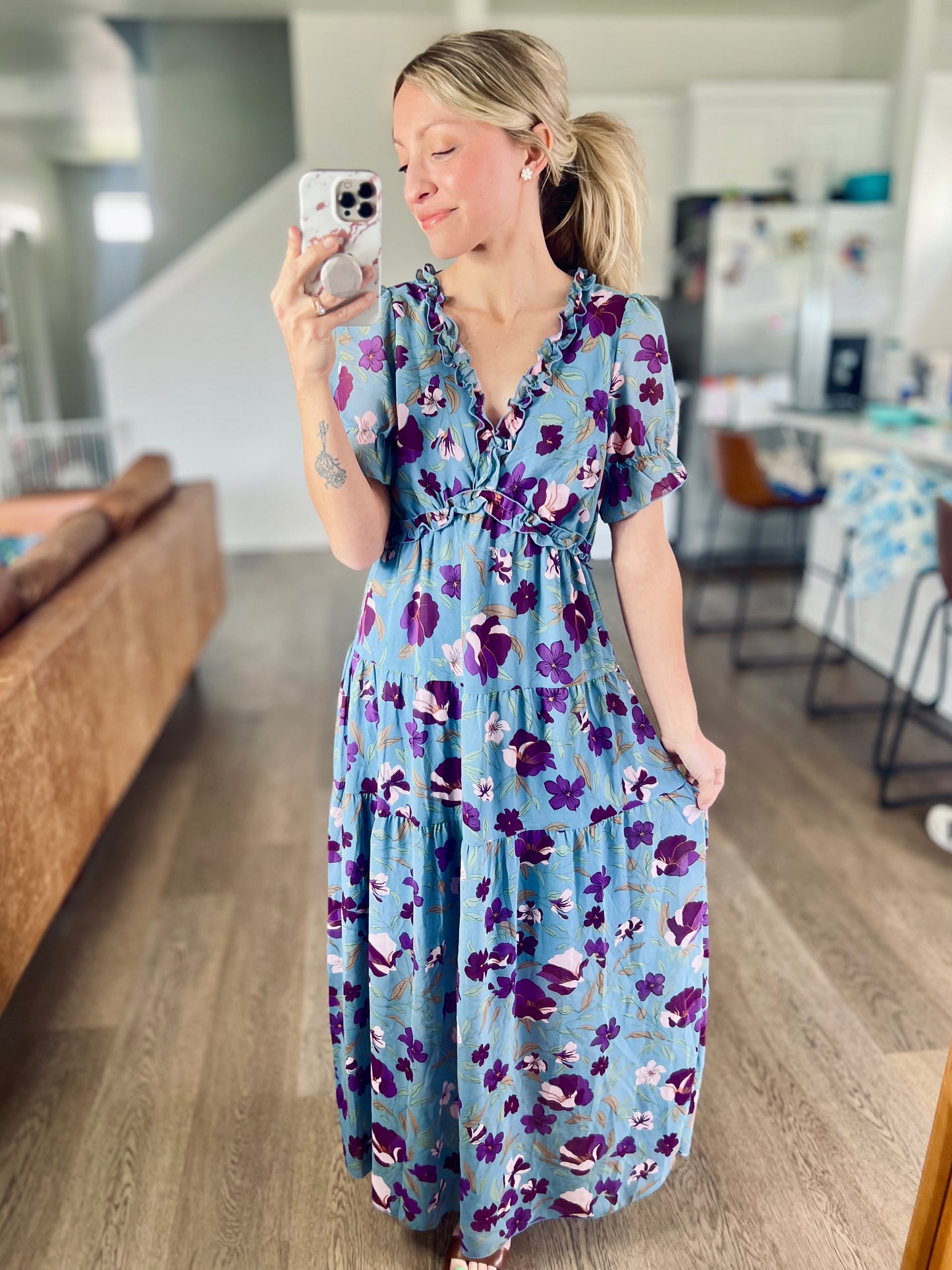 SHIPS FREE TODAY // Hydrangea Dreams Maxi Dress
