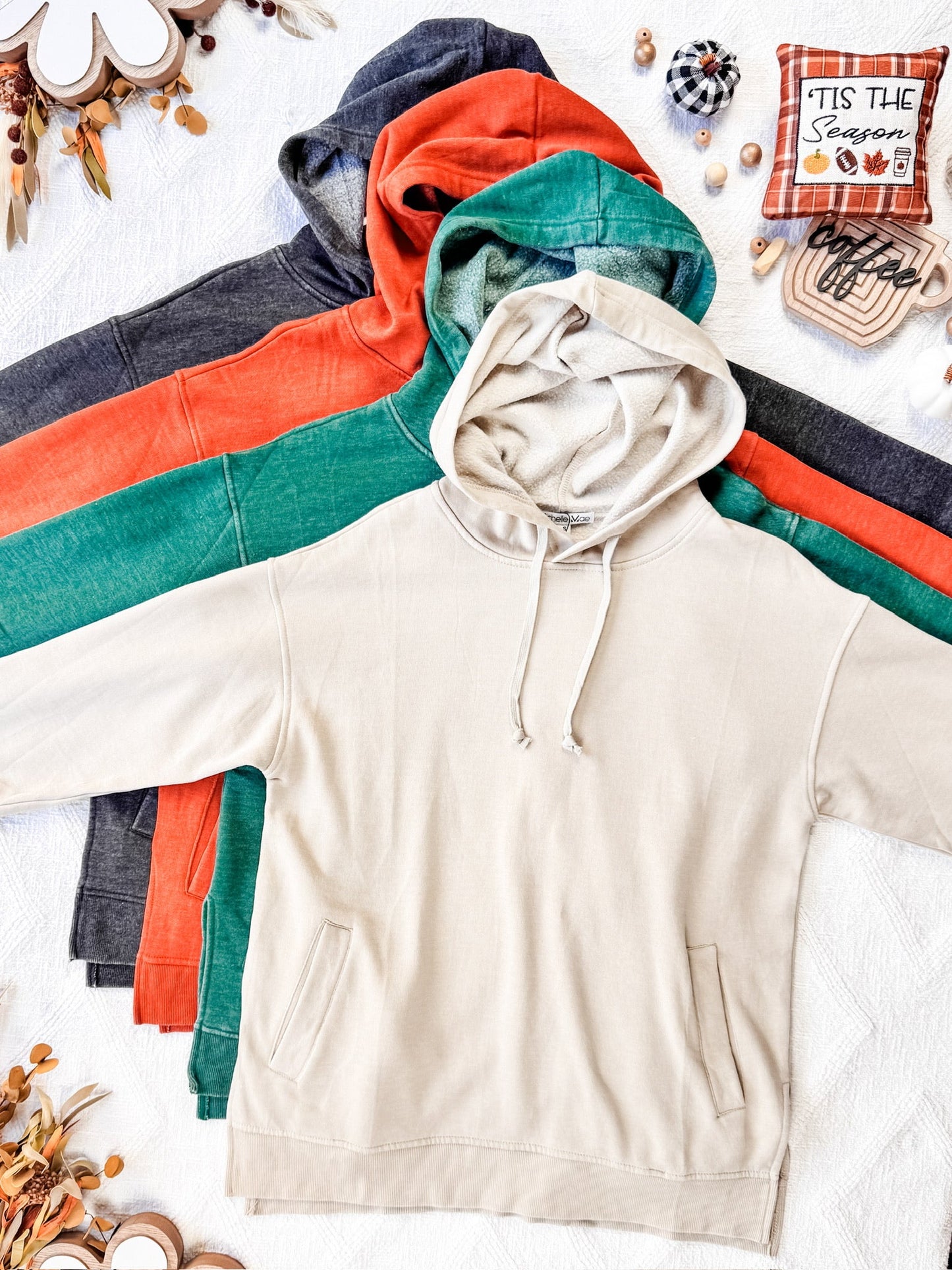 Vintage Wash Hoodie - Hunter Green