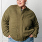 Quilted Floral Bomber Jacket
