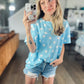 Carolina Sky Polka Dot Tee