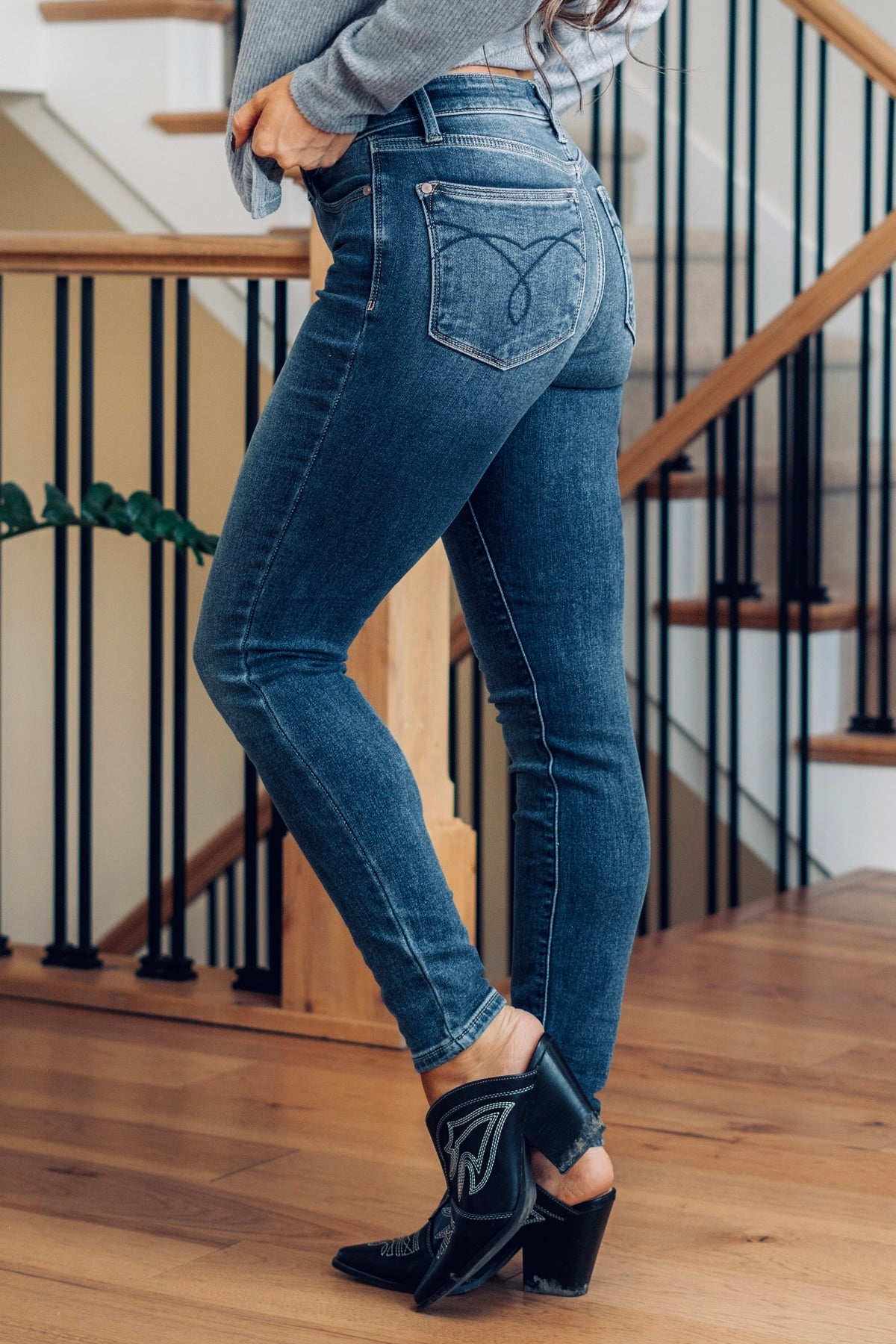 Mid-Rise Thermal Lined Skinny Jeans - Judy Blue