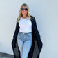 Kendall Open Knit Long Cardi Preorder