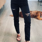 Marion Distressed Cropped Denim - Zenana