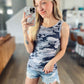 SHIPS FREE TODAY // Gray Camo Ribbed Tank Top