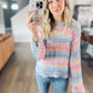 Cotton Candy Open Knit Sweater