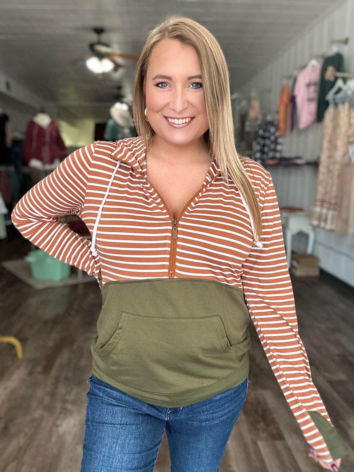 Bree Stripe Hoodie