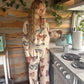 PREORDER: Camo & Butterflies Wide Leg Pants  // eta September